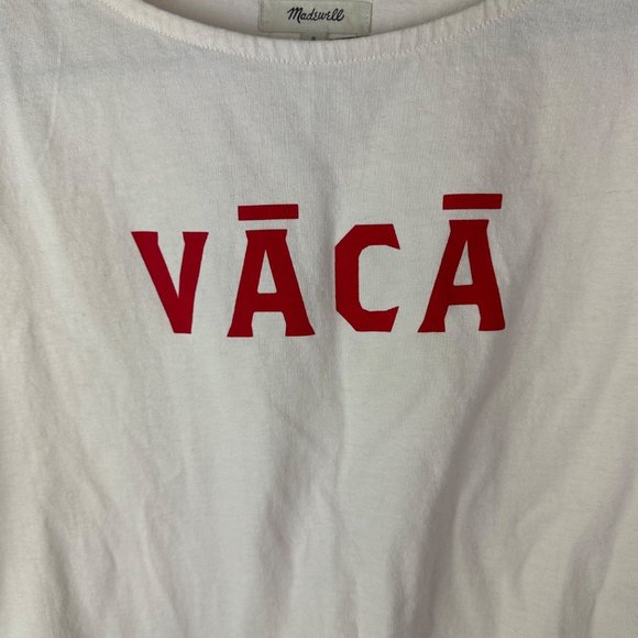Madewell VĀCĀ Graphic Setlist Boxy Crop Tee T-Shirt Size Small - Picture 2 of 5